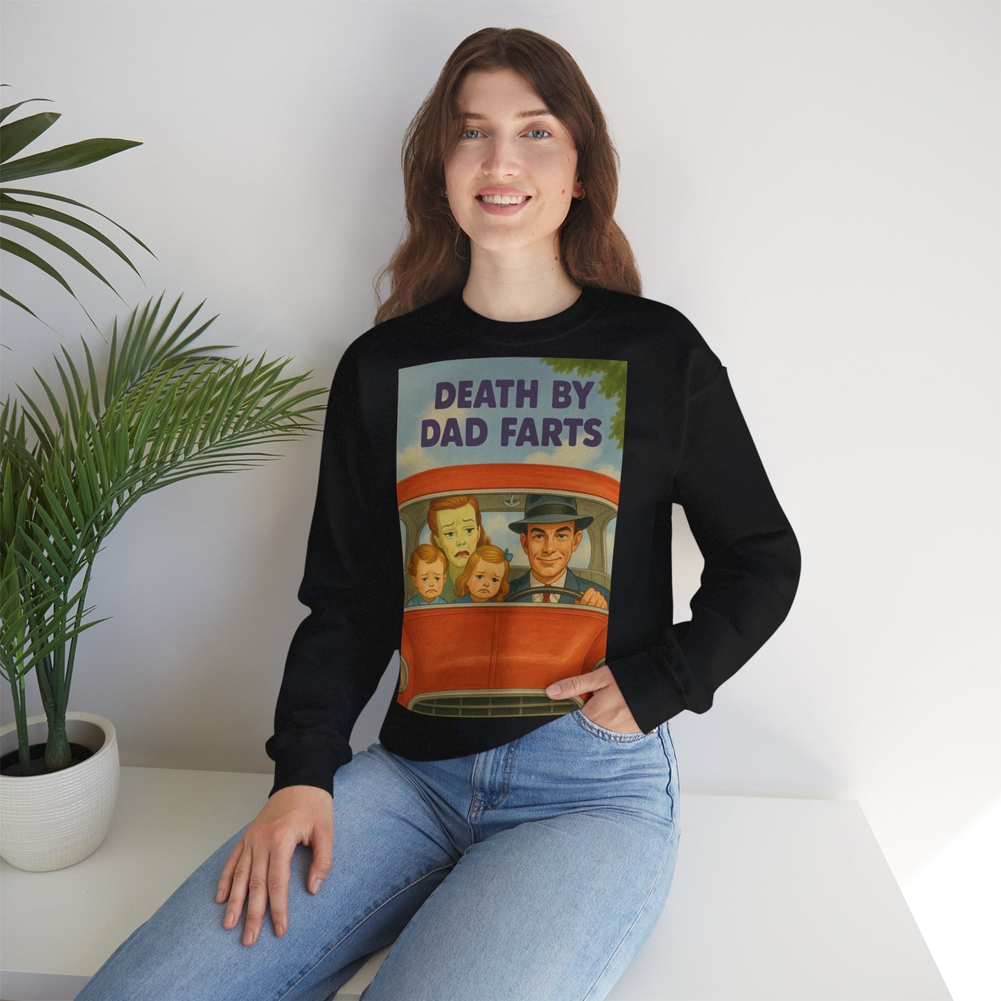 Sweatshirt – Dead by Dad Farts Sweatshirt – Lustiges Geschenk für Familien mit Humor | True Insights Design mit Humor