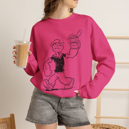 True Insights Sweatshirt Popeye Spinat Dose satirisches Vintage Motiv im Lifestyle