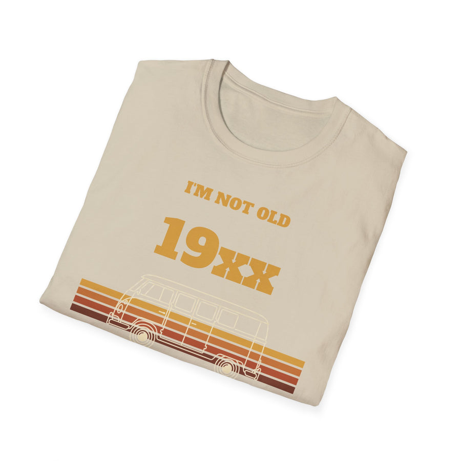 Jaargang-shirt met gewenst jaartal – I'm Not Old I'm Classic, VW Bulli Retro