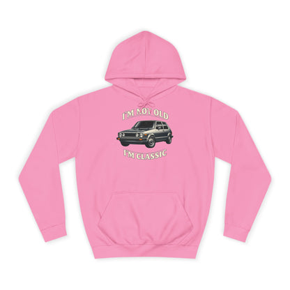 VW Golf 1 Oldtimer Hoodie - I'm Not Old I'm Classic - Kapuzenpullover für Klassiker-Fans & Schrauber