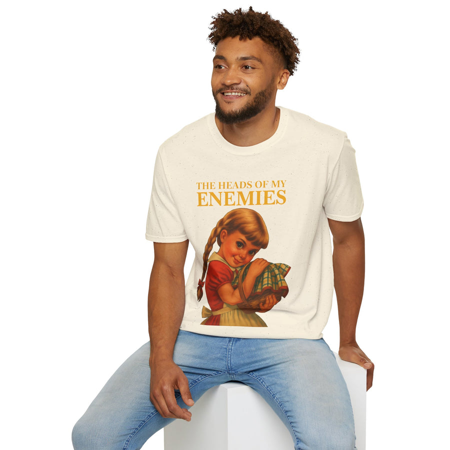 T-shirt satirique The Heads of My Enemies - Humour noir design rétro