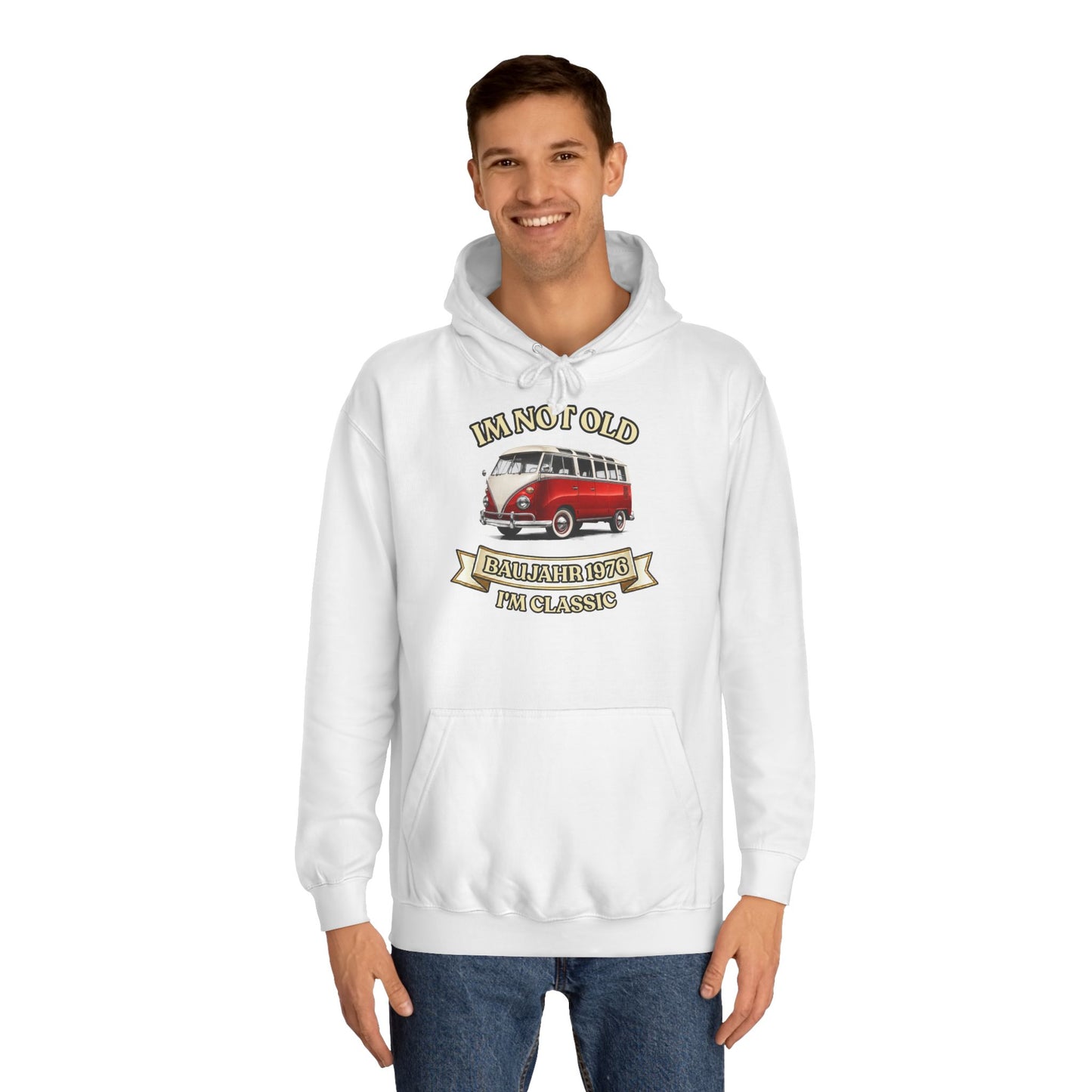 Hoodie Baujahr 1976 Oldtimer Bus - I'm Not Old I'm Classic - 50. Geburtstag Retro Geschenk