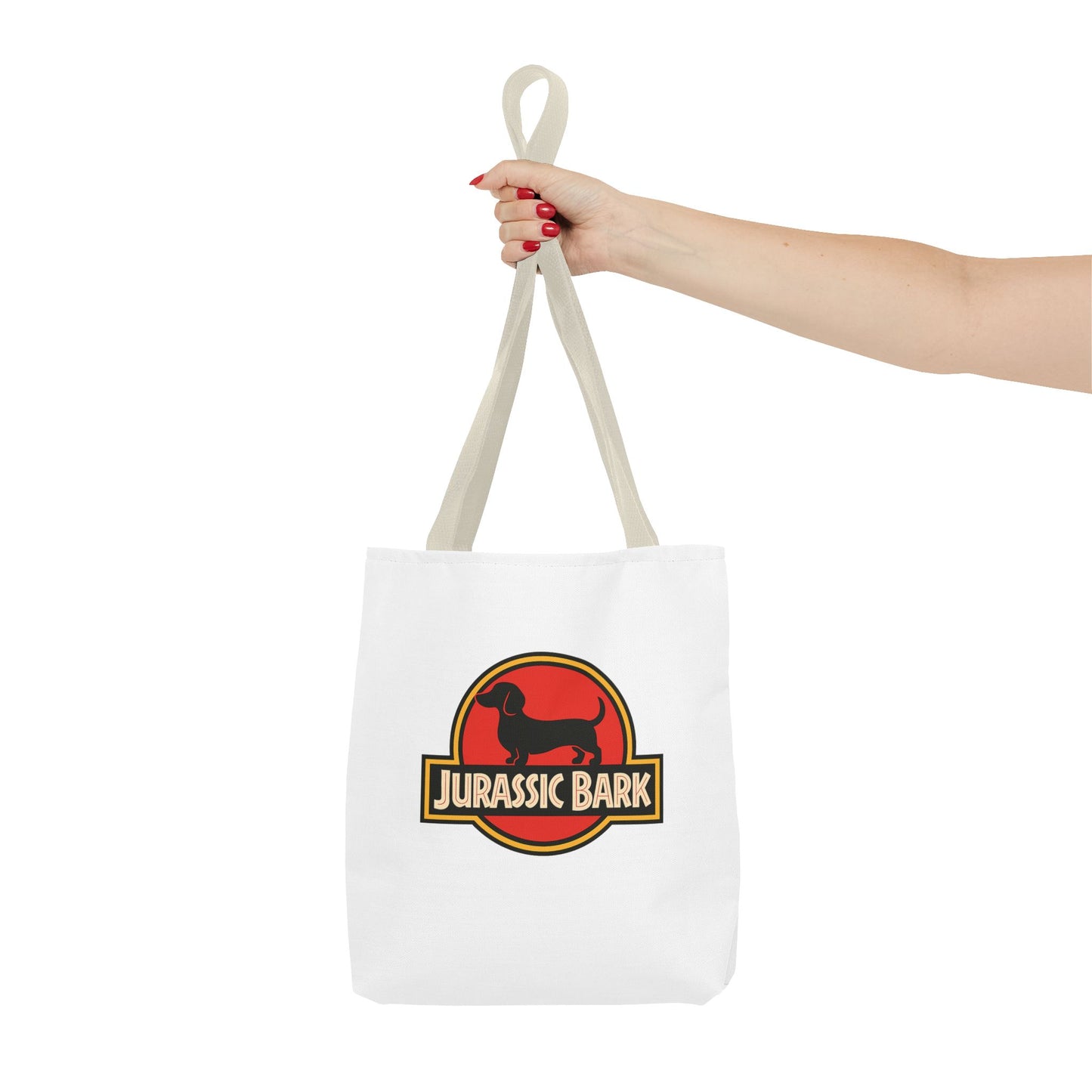 Jurassic Bark Tote Bag – Dackel Parodie Stofftasche für Hundeliebhaber & Dackelbesitzer, lustiges Geschenk