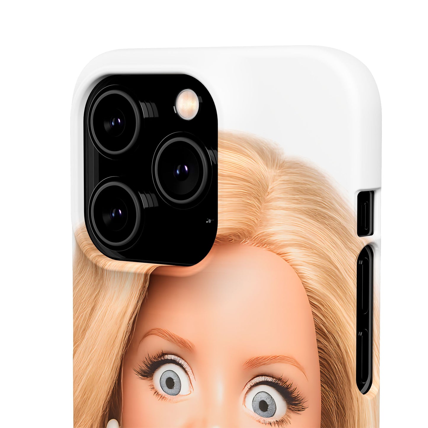 Lustige Handyhülle mit schockiertem Puppen-Gesicht – Meme Handy Case für Humor-Fans & witzige Geschenkidee