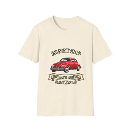 Baujahr 1976 - I'm Not Old I'm Classic T-Shirt zum 50. Geburtstag, roter Oldtimer Käfer Geschenk für Männer & Frauen