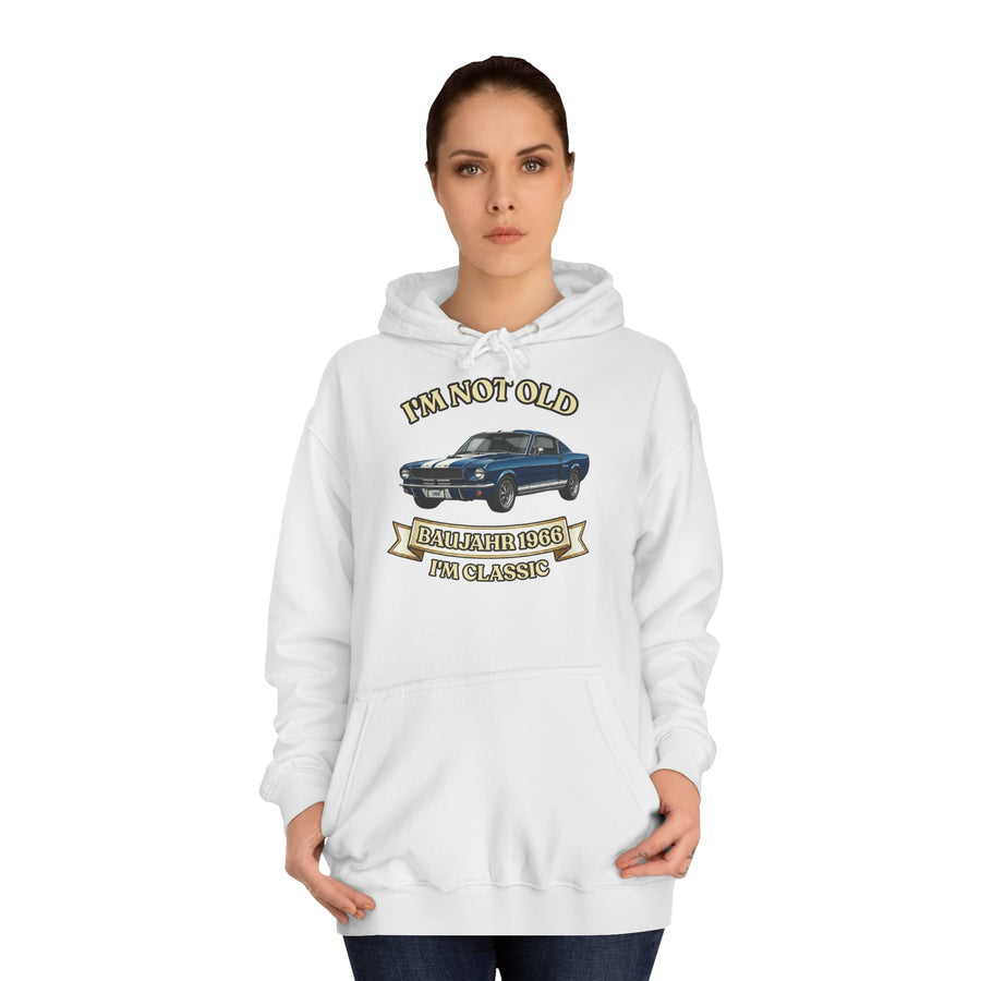 Geschenk zum 60. Geburtstag – Hoodie Jahrgang 1966 Muscle Car