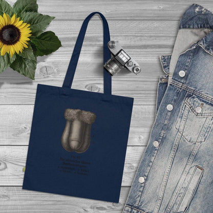 Vintage Motiv – Anatomie Tote Bag – Fig. 87: Die männlichen Geschlechtsorgane | Aufklärung to go | True Insights Design mit Humor