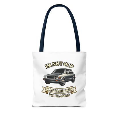 Tote Bag Baujahr 1976 - I'm Not Old I'm Classic - Oldtimer Stoffbeutel zum 50. Geburtstag, Geschenk für Autofans