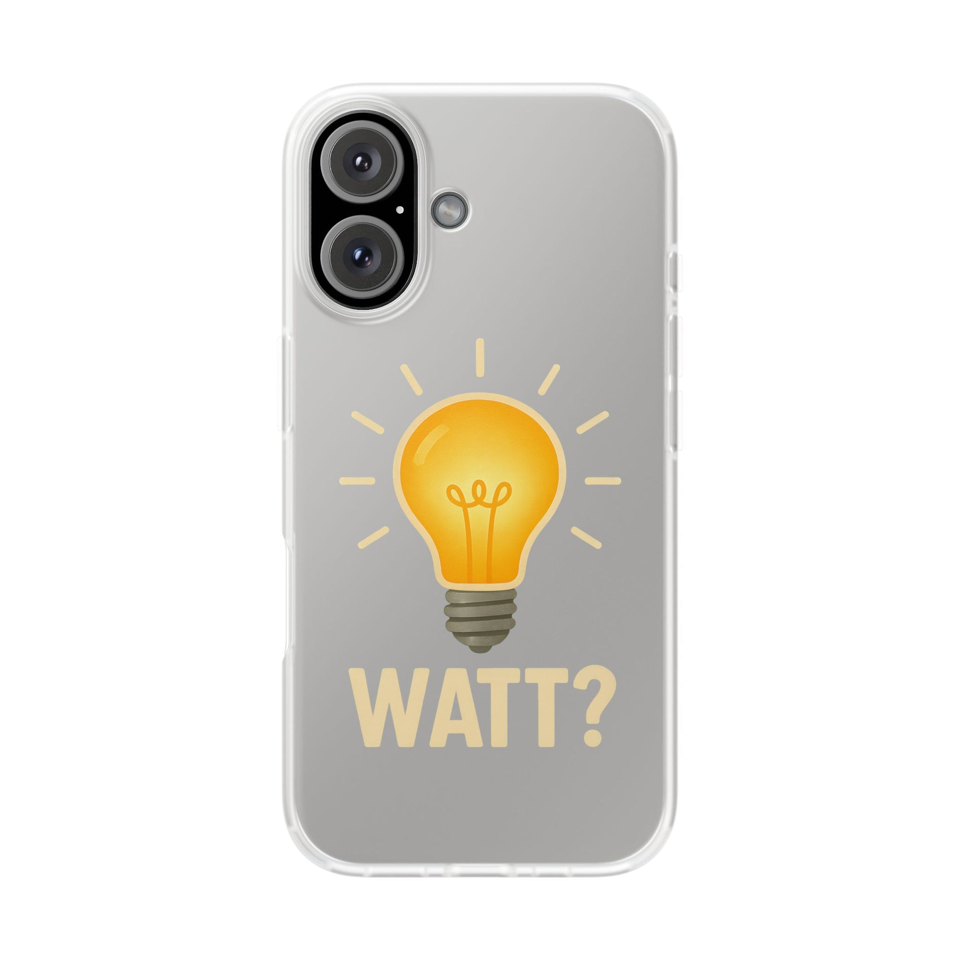 WATT? Handyhülle mit Glühbirnen-Motiv | Lustiger Schutz für Technik-Nerds & Elektrotypen-Phone Case-True Insights