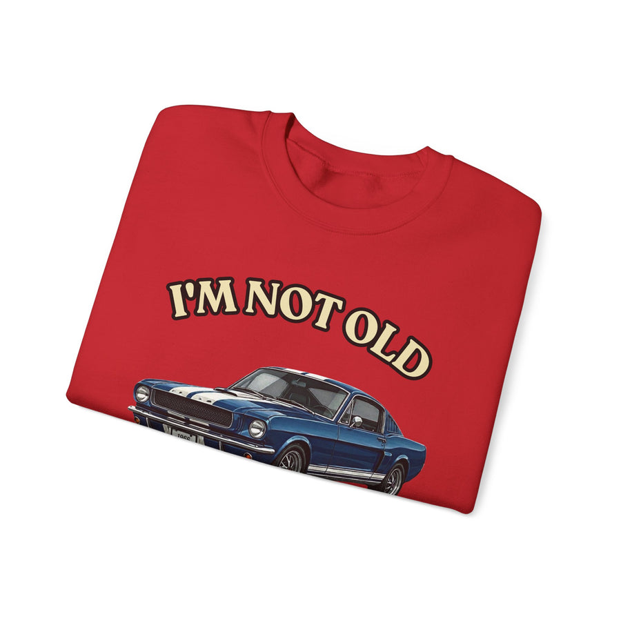 True Insights Sweatshirt Jahrgang 1966 Oldtimer Sportwagen, stylisches Geschenk zum 60. Geburtstag