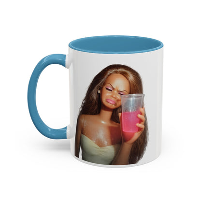 Doll Meme Barbicore Tasse | Lustiger Puppen Pink Drink Kaffeebecher | Meme Geschenk für Frauen & Beste Freundin