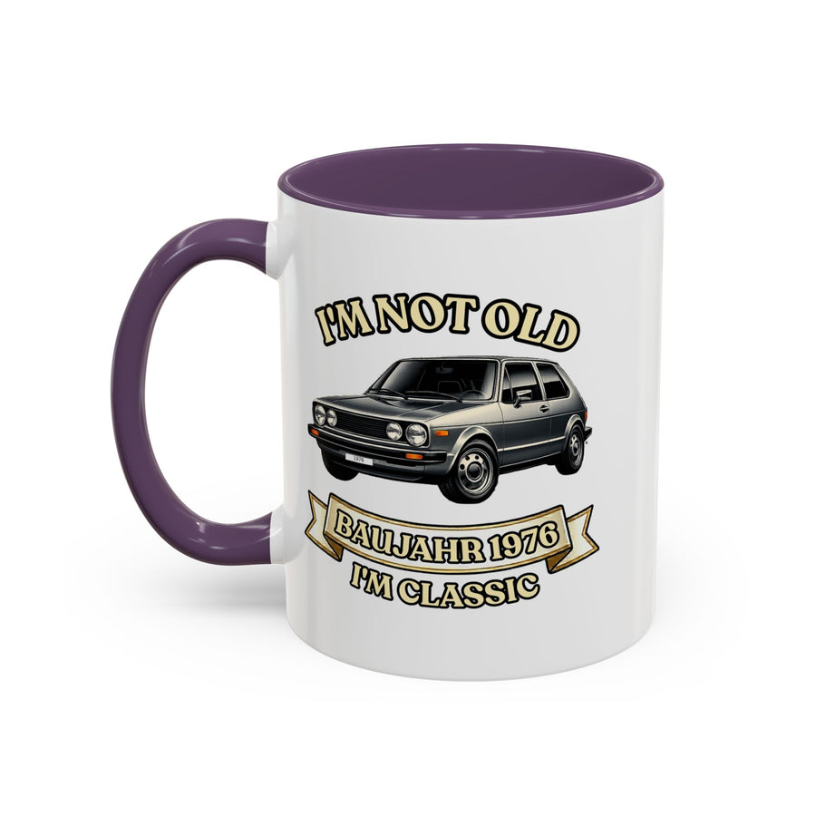 Born in 1976 Mug – 50th Birthday Gift | Classic Car
