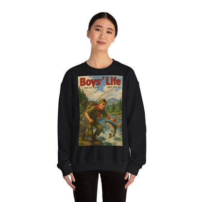 Vintage Motiv – Vintage „Boys’ Life“ Sweatshirt – Retro Pfadfinder-Motiv von 1950 | True Insights Design mit Humor