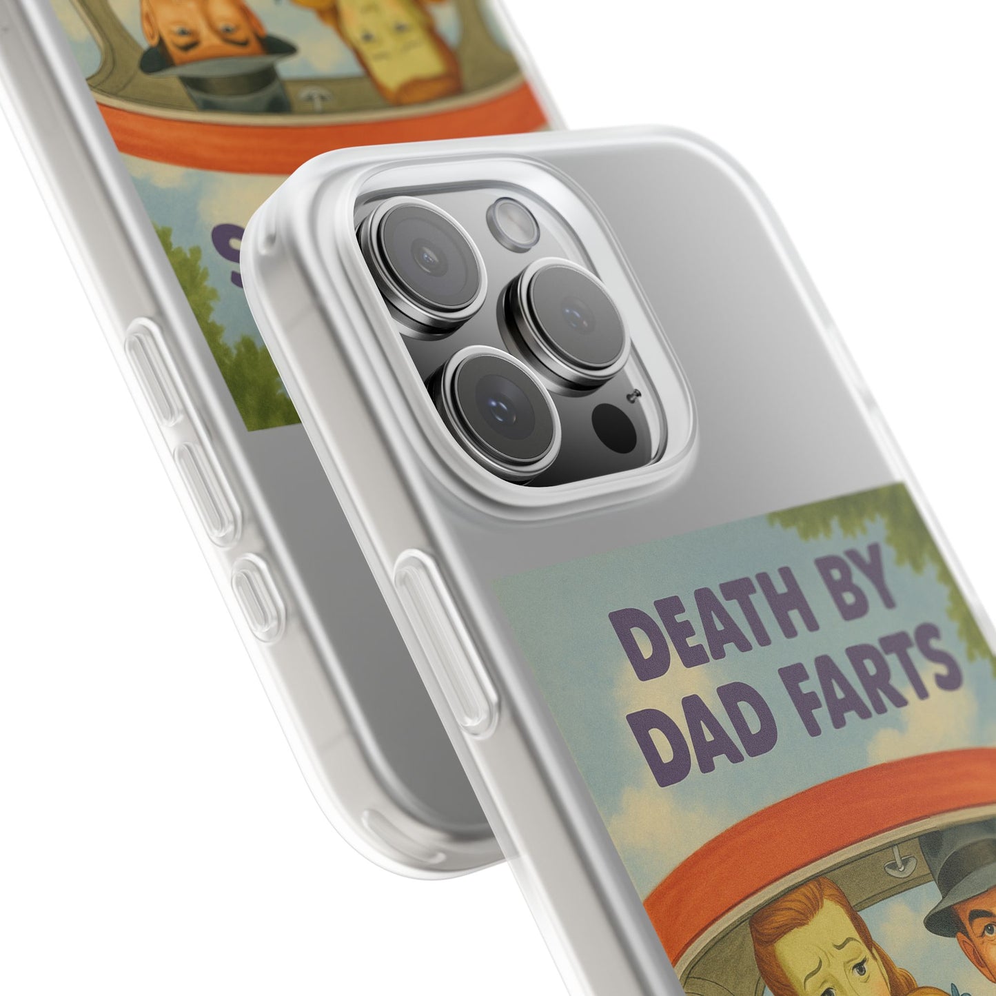 Death by Dad Farts – Satirische Retro-Handyhülle im 50s-Familienauto-Stil-Phone Case-True Insights