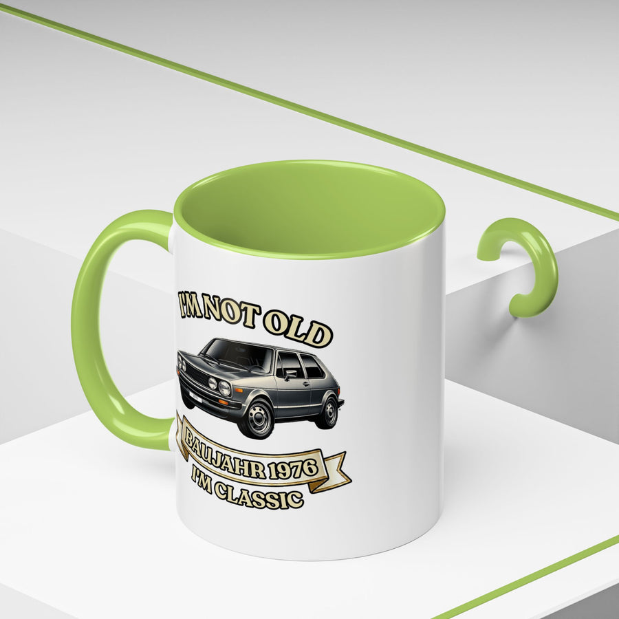 Born in 1976 Mug – 50th Birthday Gift | Classic Car