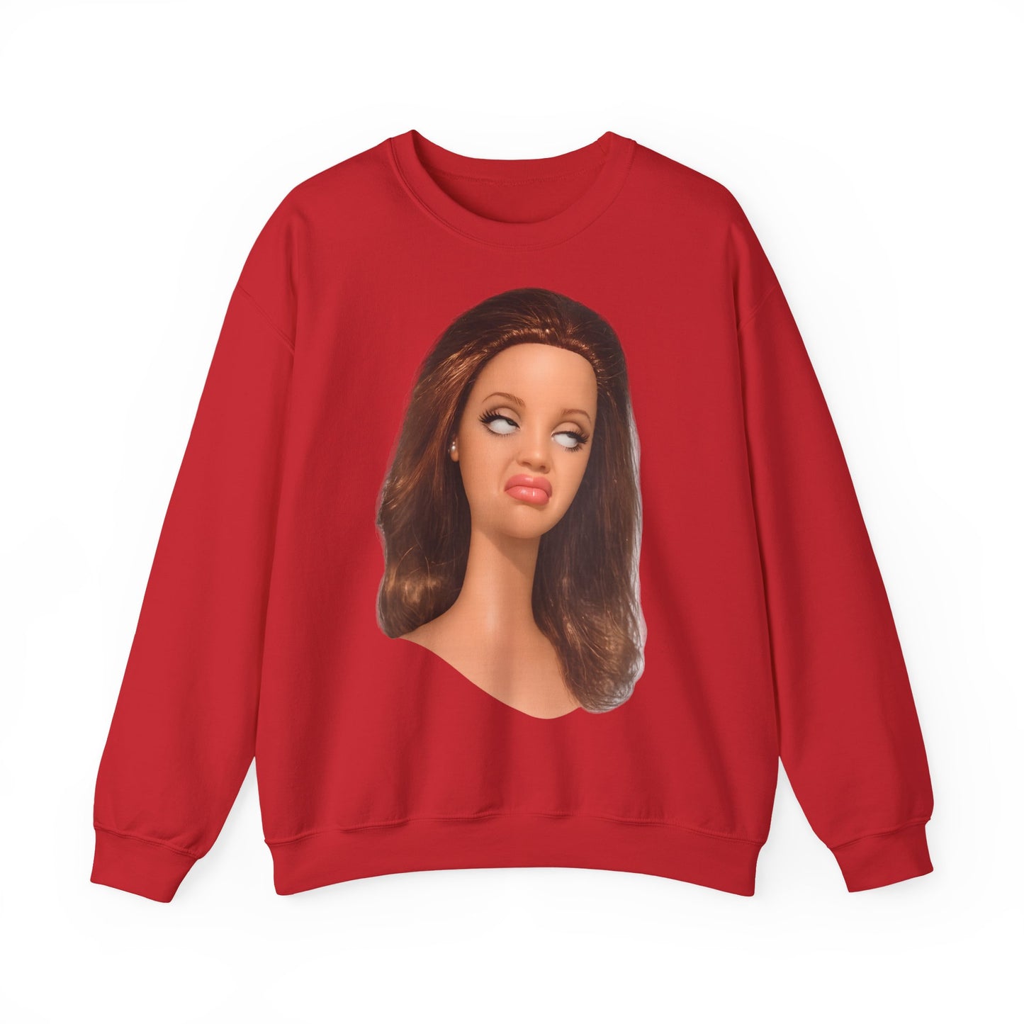Lustiges Puppen-Gesicht T-Shirt | Genervter Blick Meme Shirt | Ironisches Statement Geschenk für Frauen