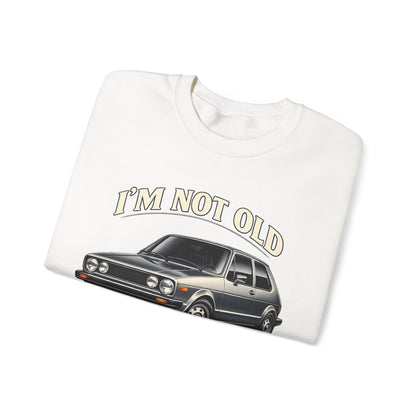 VW Golf 1 Oldtimer Sweatshirt – I'm Not Old I'm Classic – Retro Auto Pullover für Oldtimer-Fans & Geburtstag