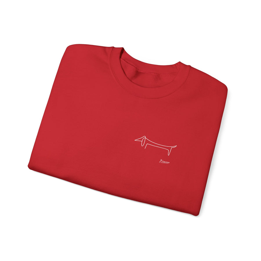 Picasso Dackel Sweatshirt – Minimalistische Dackel-Linienzeichnung