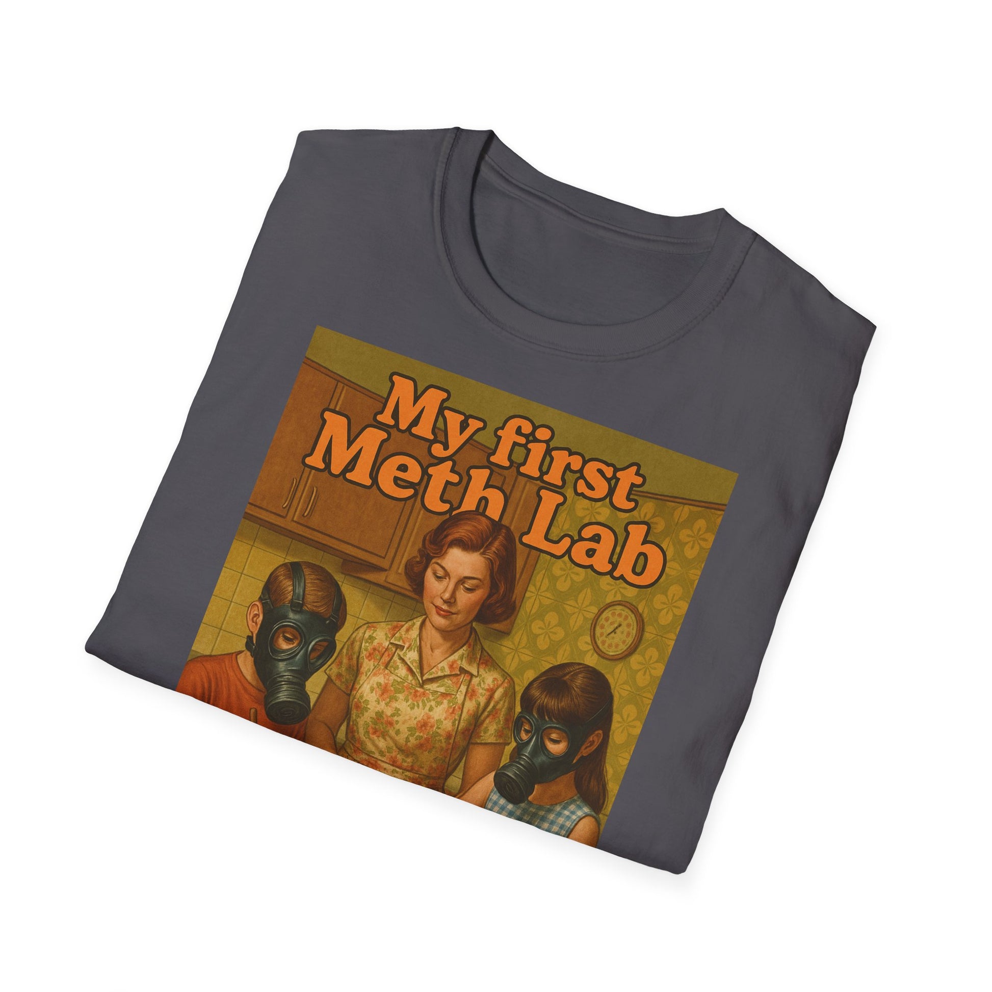 Retro My First Meth Lab T-Shirt - Family Cooking – Freches Satire-Design für mutige Statements | True Insights