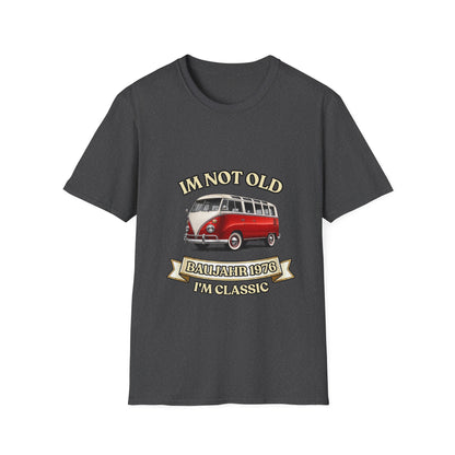 Baujahr 1976 T-Shirt zum 50. Geburtstag – I'm Not Old I'm Classic – Retro Bus Vintage Geschenk Unisex