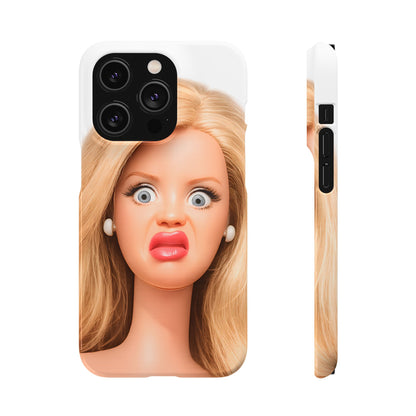Lustige Handyhülle mit schockiertem Puppen-Gesicht – Meme Handy Case für Humor-Fans & witzige Geschenkidee