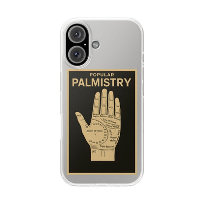 Vintage Motiv – Popular Palmistry – Esoterik-Handyhülle im Vintage-Stil mit Handlinien-Grafik | True Insights Design mit Humor