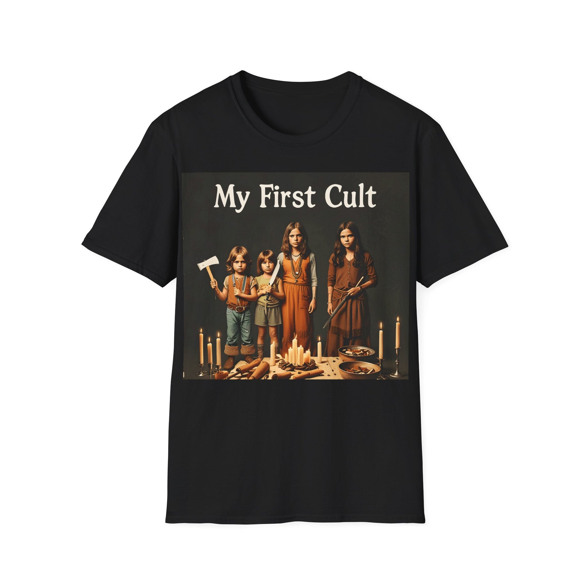 Cult Statement Tee - My First Cult T-Shirt – Freches Satire-Design für mutige Statements | True Insights