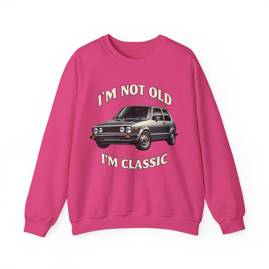 Sweat VW Golf 1 Ancêtre – I'm Not Old I'm Classic – Pull Rétro Auto pour Fans & Anniversaire