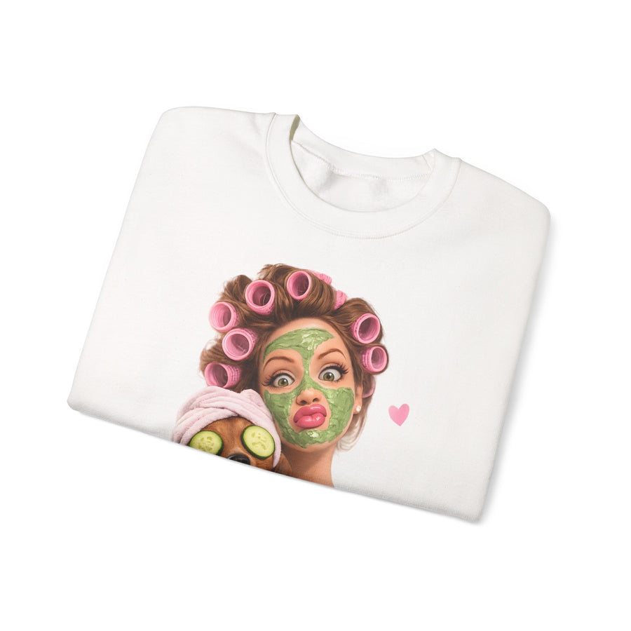 True Insights Dackel Spa Sweatshirt – Lustiges Wellness-Motiv mit Dackel
