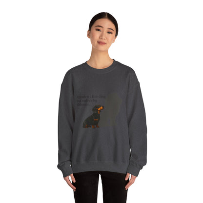 Inspirierendes Sweatshirt – Dackel mit Löwenschatten „Attitude“ – Lustiges Sweatshirt | True Insights – Bild 45