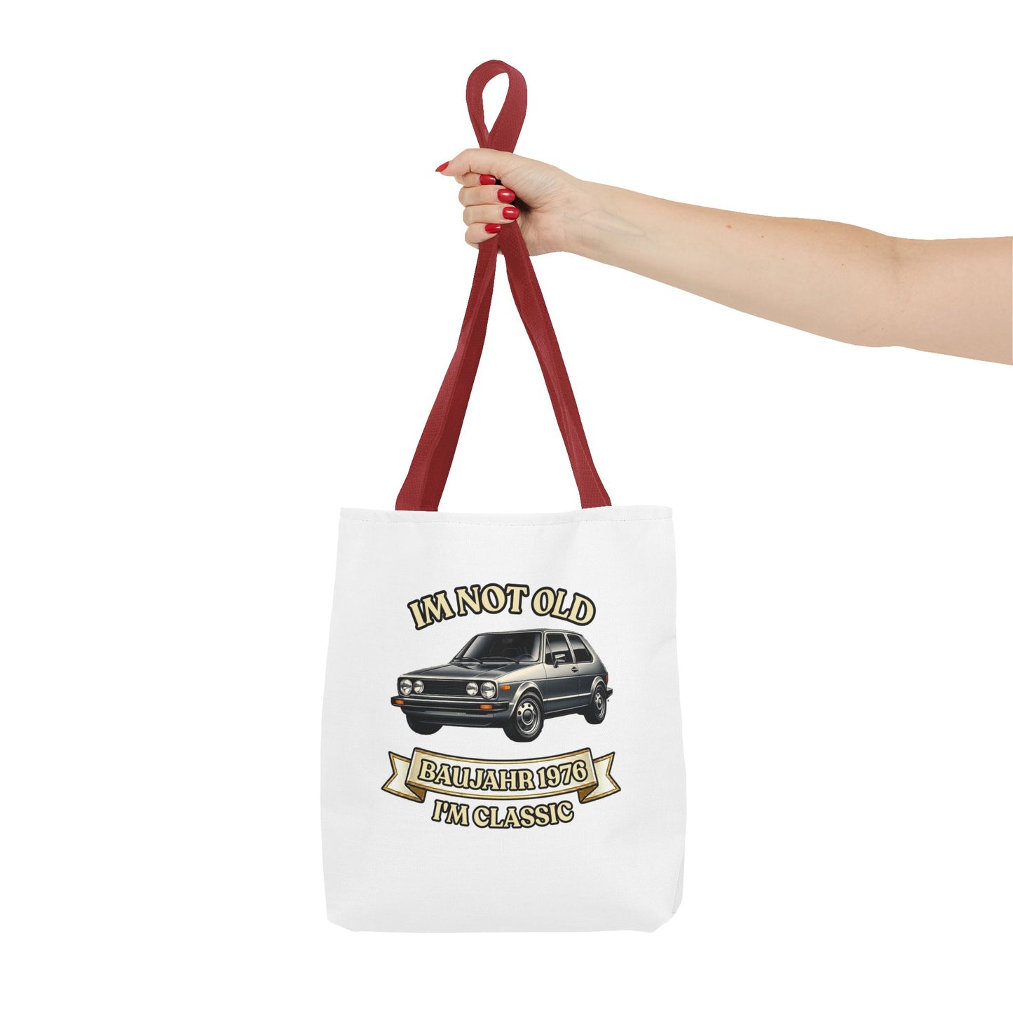 Tote Bag Baujahr 1976 - I'm Not Old I'm Classic - Oldtimer Stoffbeutel zum 50. Geburtstag, Geschenk für Autofans