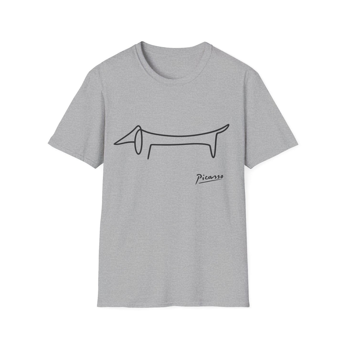Picasso Dackel T-Shirt – Das edle Geschenk für Dackel-Besitzer