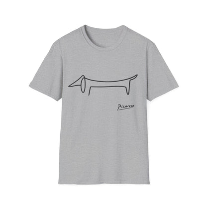 Picasso Dackel T-Shirt – Das edle Geschenk für Dackel-Besitzer