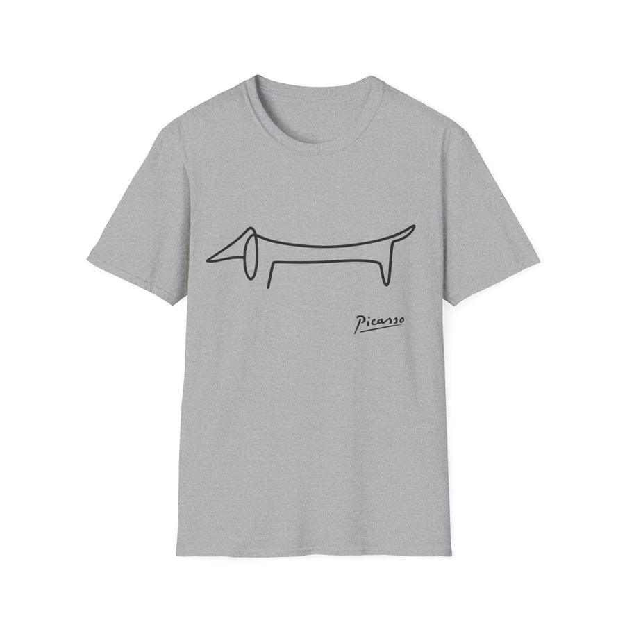 Picasso Dackel T-Shirt – Das edle Geschenk für Dackel-Besitzer