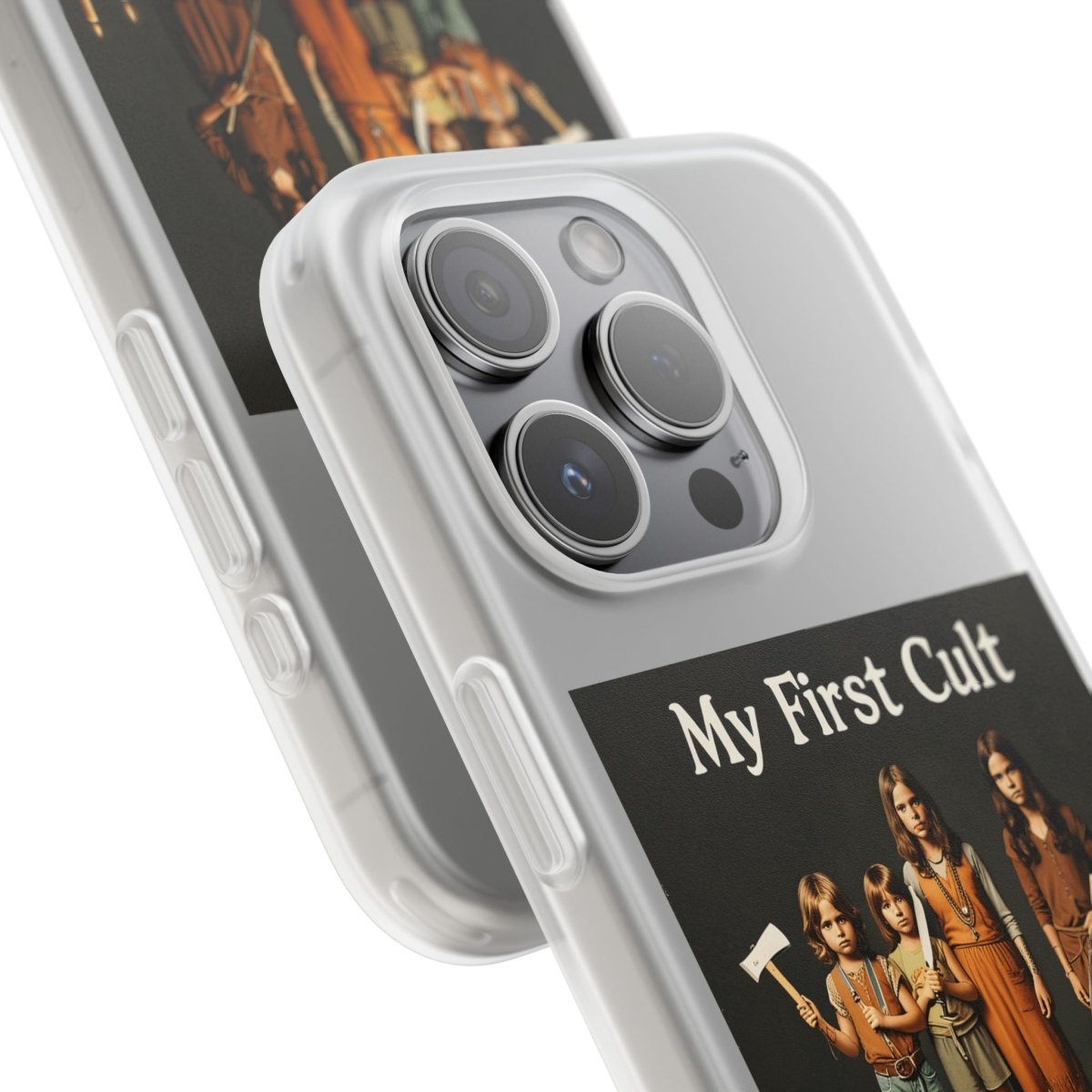 My First Cult – Dark-Aesthetic Handyhülle mit satirischem Kinderkult-Motiv-Phone Case-True Insights