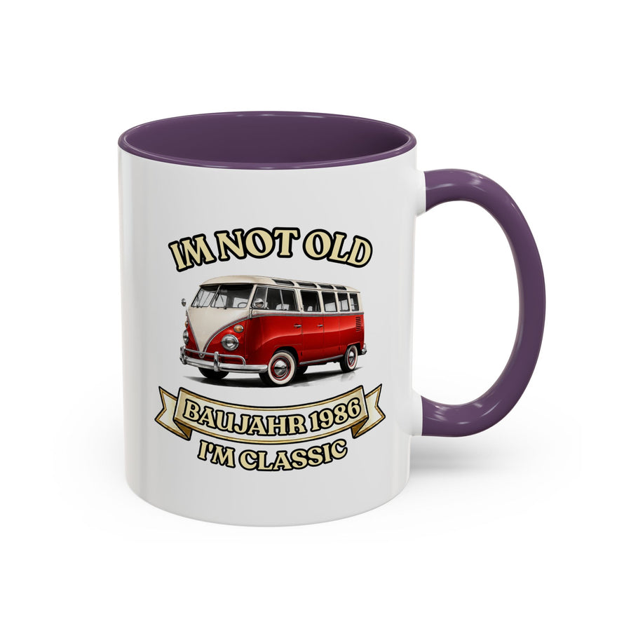 Mug Année 1986 - Im Not Old I'm Classic - Bus Rétro Vintage - Cadeau 40 ans Tasse à café Vintage