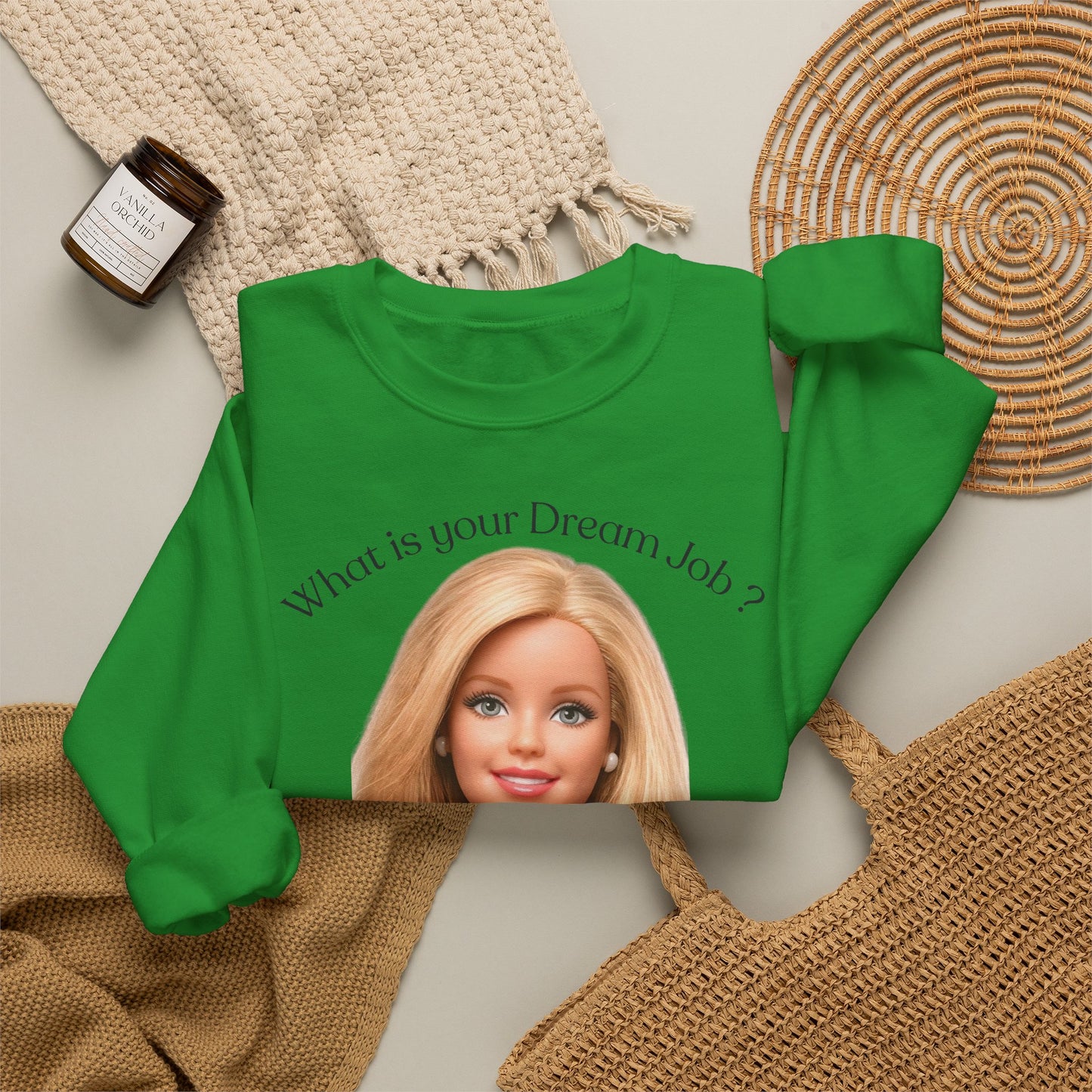 Lustiges Sweatshirt 'In my dreams I don't work' - Anti-Arbeit Spruch Pullover für Faulenzer & Büromuffel