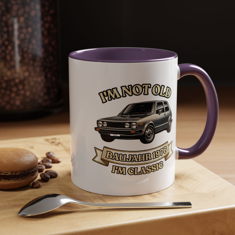Born in 1976 Mug – 50th Birthday Gift | Classic Car