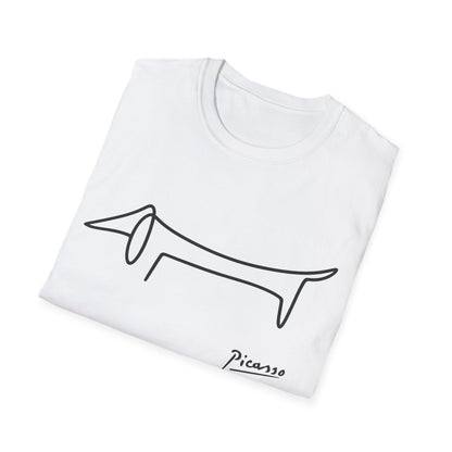 Picasso Dackel T-Shirt – Das edle Geschenk für Dackel-Besitzer