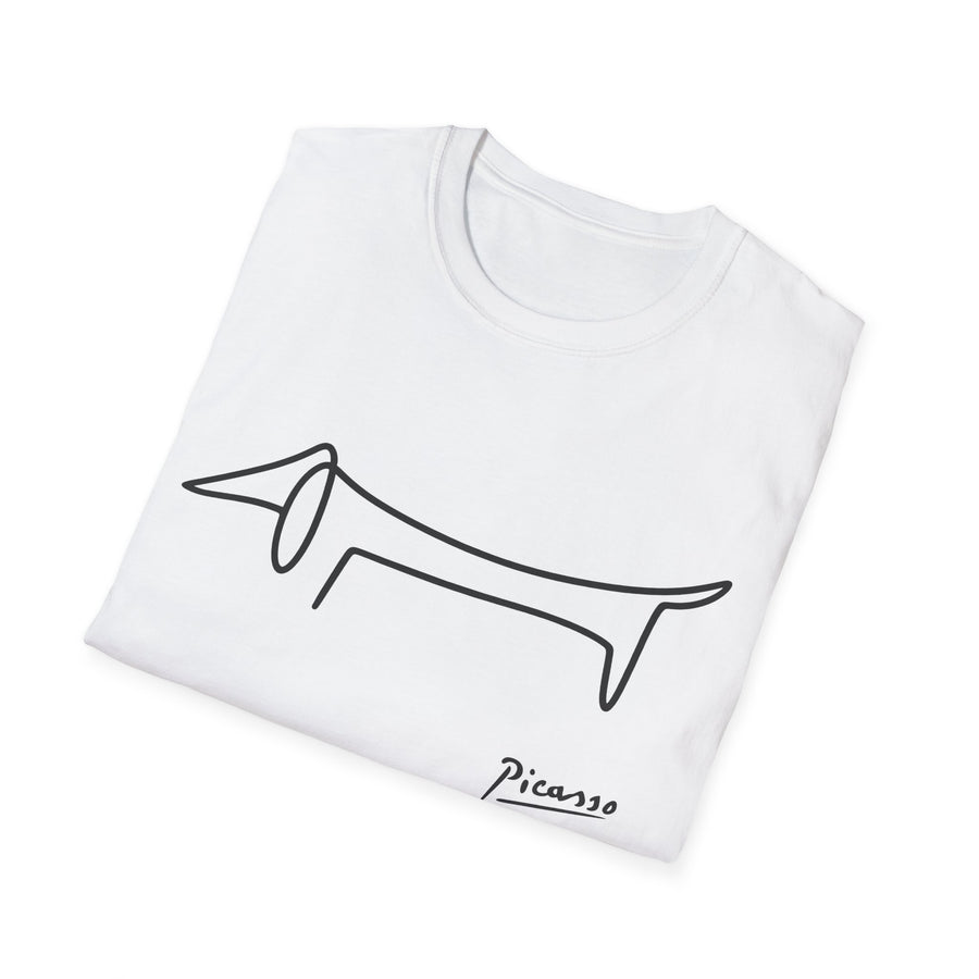 Picasso Dackel T-Shirt – Das edle Geschenk für Dackel-Besitzer