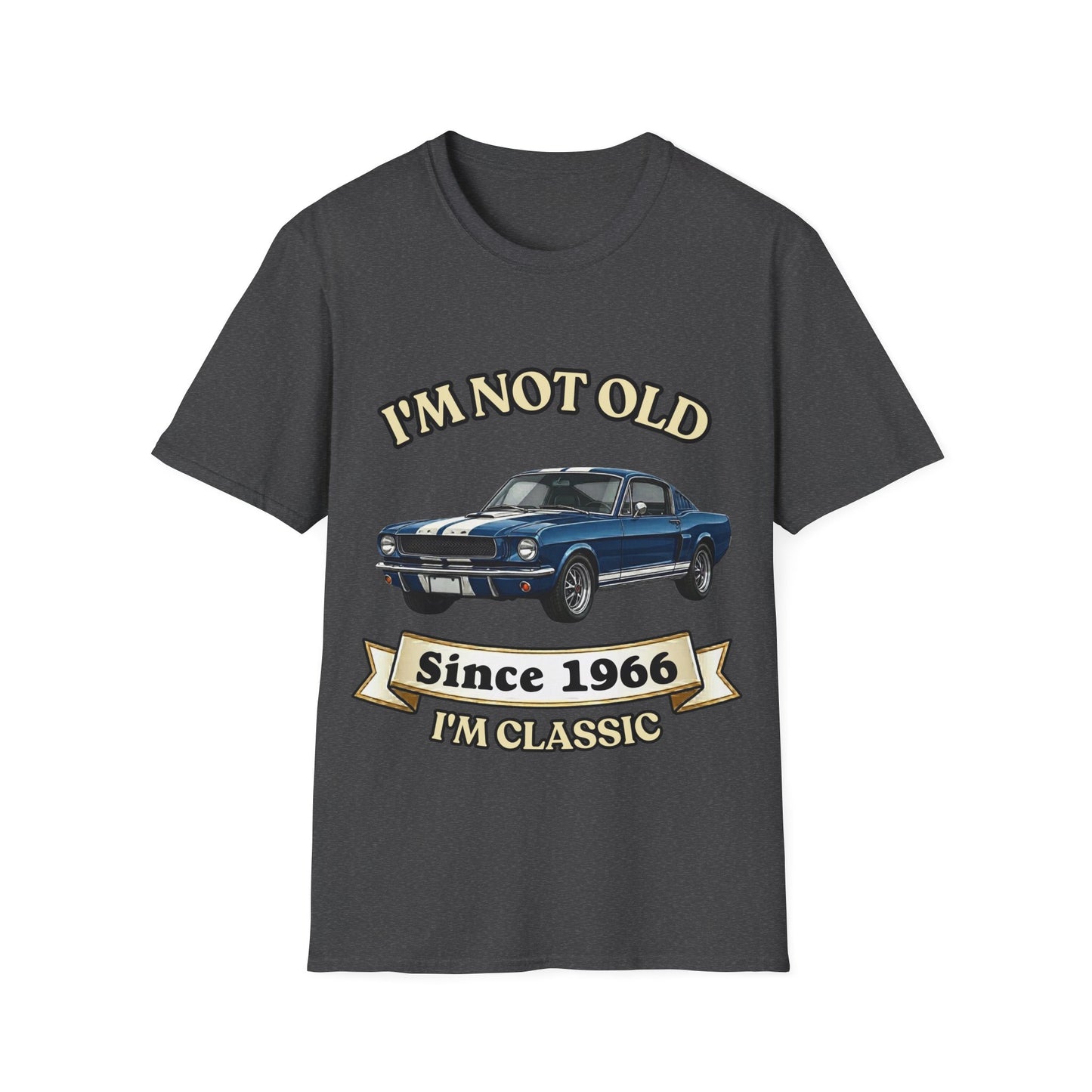 Jahrgang T-Shirt personalisierbar Wunsch-Baujahr | I'm Not Old I'm Classic | lustiges Geschenk zum runden Geburtstag Papa Opa Mann | Oldtimer Retro Kultauto Vintage | True Insights