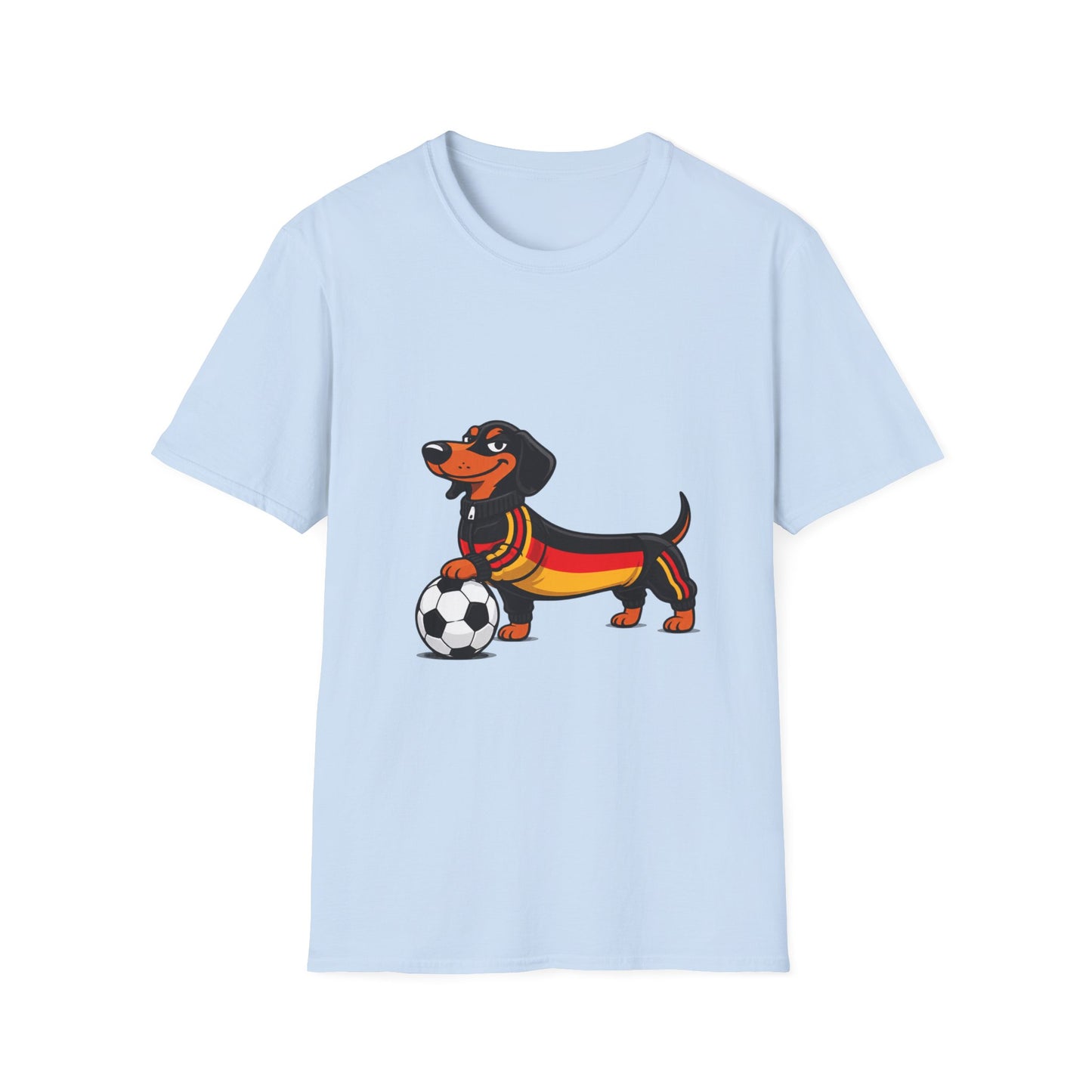 True Insights T-Shirt Fußball Dackel WM 2026 Deutschland Trikot in Light Blue