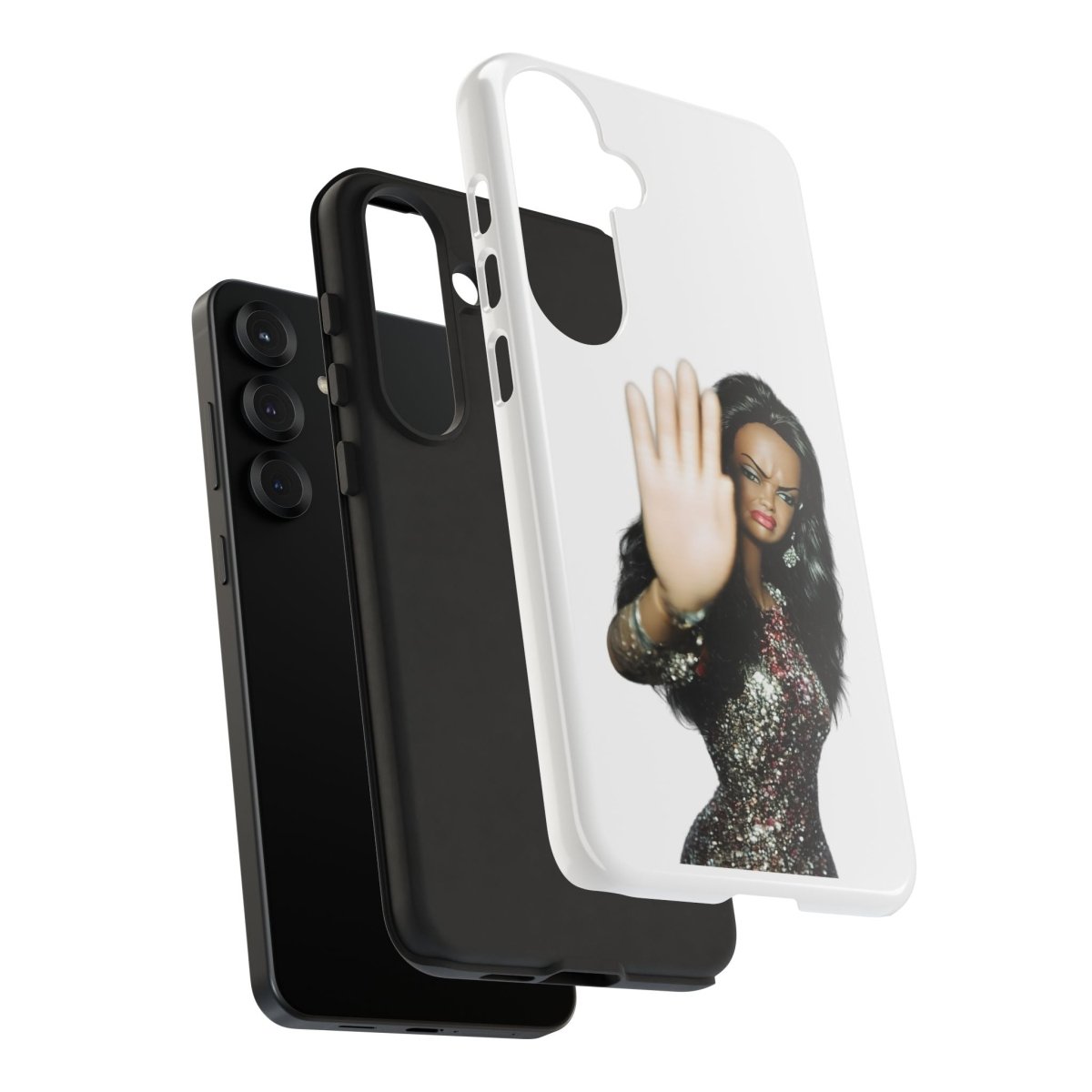 Lustige Handyhülle Talk to the Hand Doll – Freche Handyhülle für iPhone & Samsung
