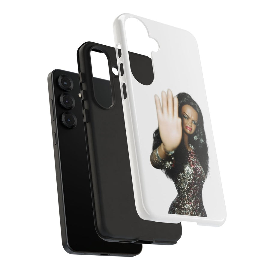 Coque de téléphone humoristique Talk to the Hand Doll – Coque effrontée pour iPhone & Samsung