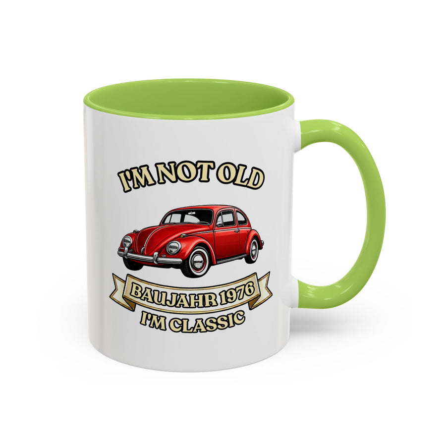 Born in 1976 Mug – 50th Birthday Gift | VW Beetle