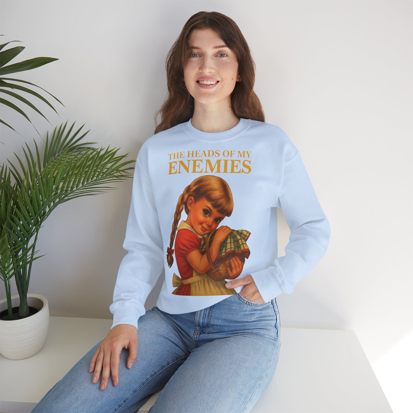 Sweatshirt “The Heads of My Enemies” – Subversive art to wear