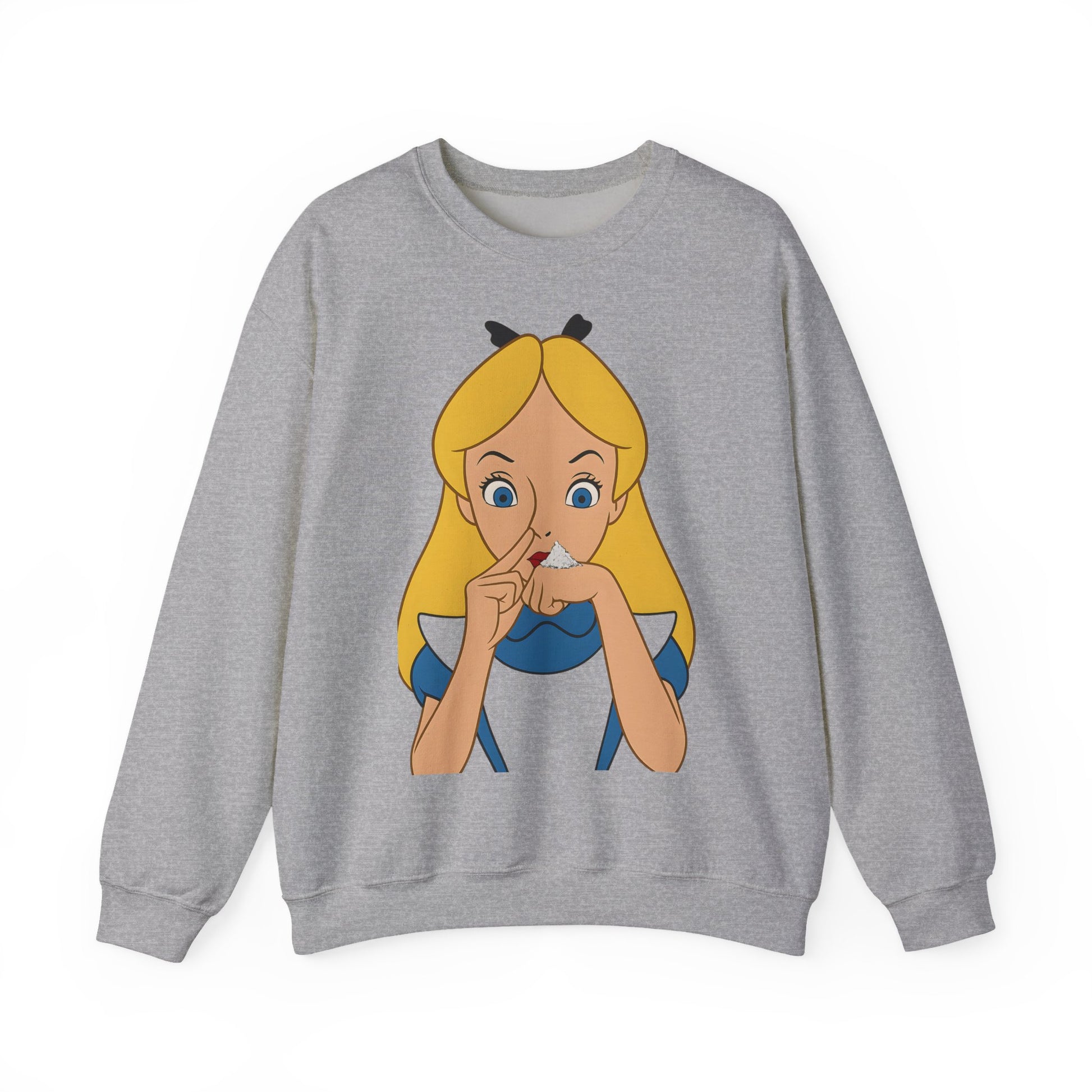 Sweatshirt – Satire Sweatshirt – "Alice im Rausch" Pop-Art Design | True Insights Design mit Humor