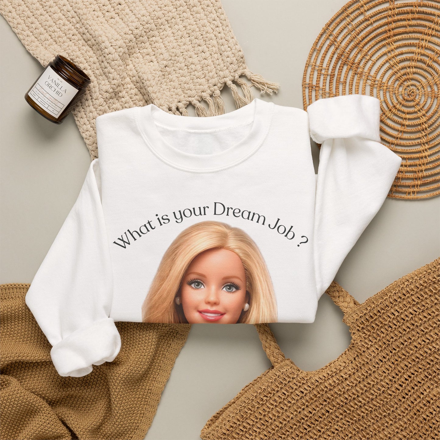 Lustiges Sweatshirt 'In my dreams I don't work' - Anti-Arbeit Spruch Pullover für Faulenzer & Büromuffel