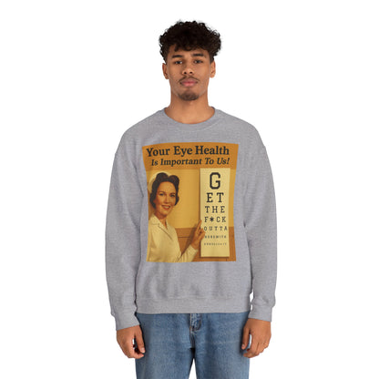 „Eye Health – Bullsh*t Edition“ – Satire-Sweatshirt im Retrolook – Freches Satire-Design für mutige Statements | True Insights