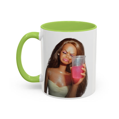Doll Meme Barbicore Tasse | Lustiger Puppen Pink Drink Kaffeebecher | Meme Geschenk für Frauen & Beste Freundin